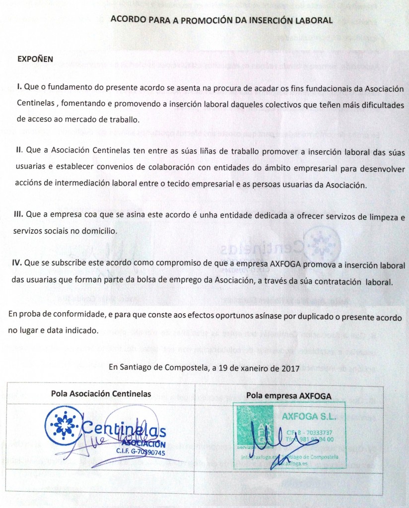 Firma acuerdo centinelas